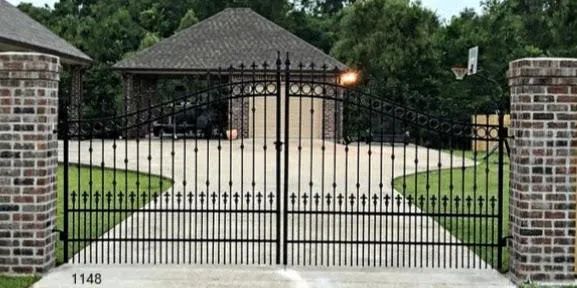 Classic Iron Gate with Finials